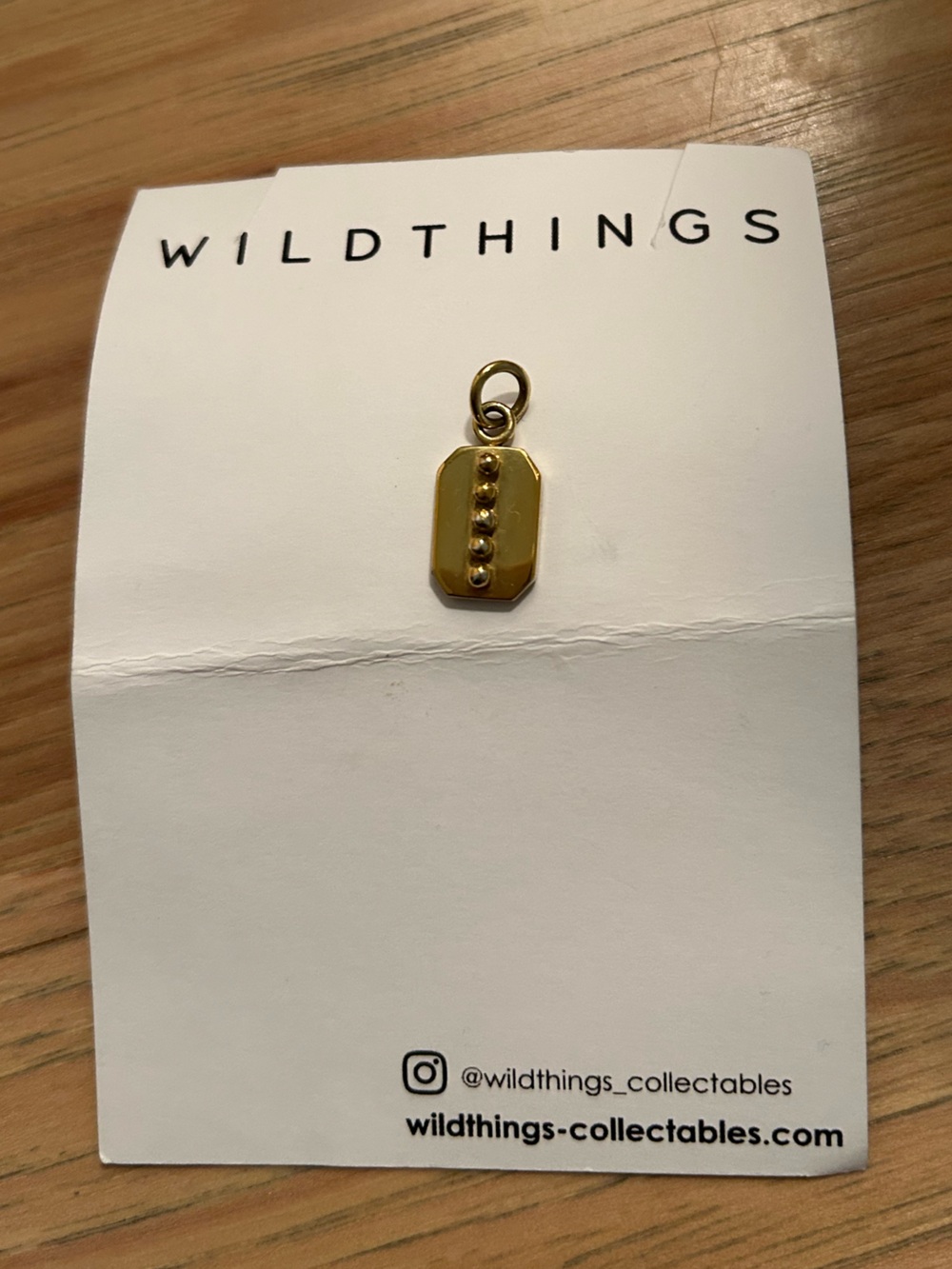 Child of Wild Gold Dot Accent Pendant Charm